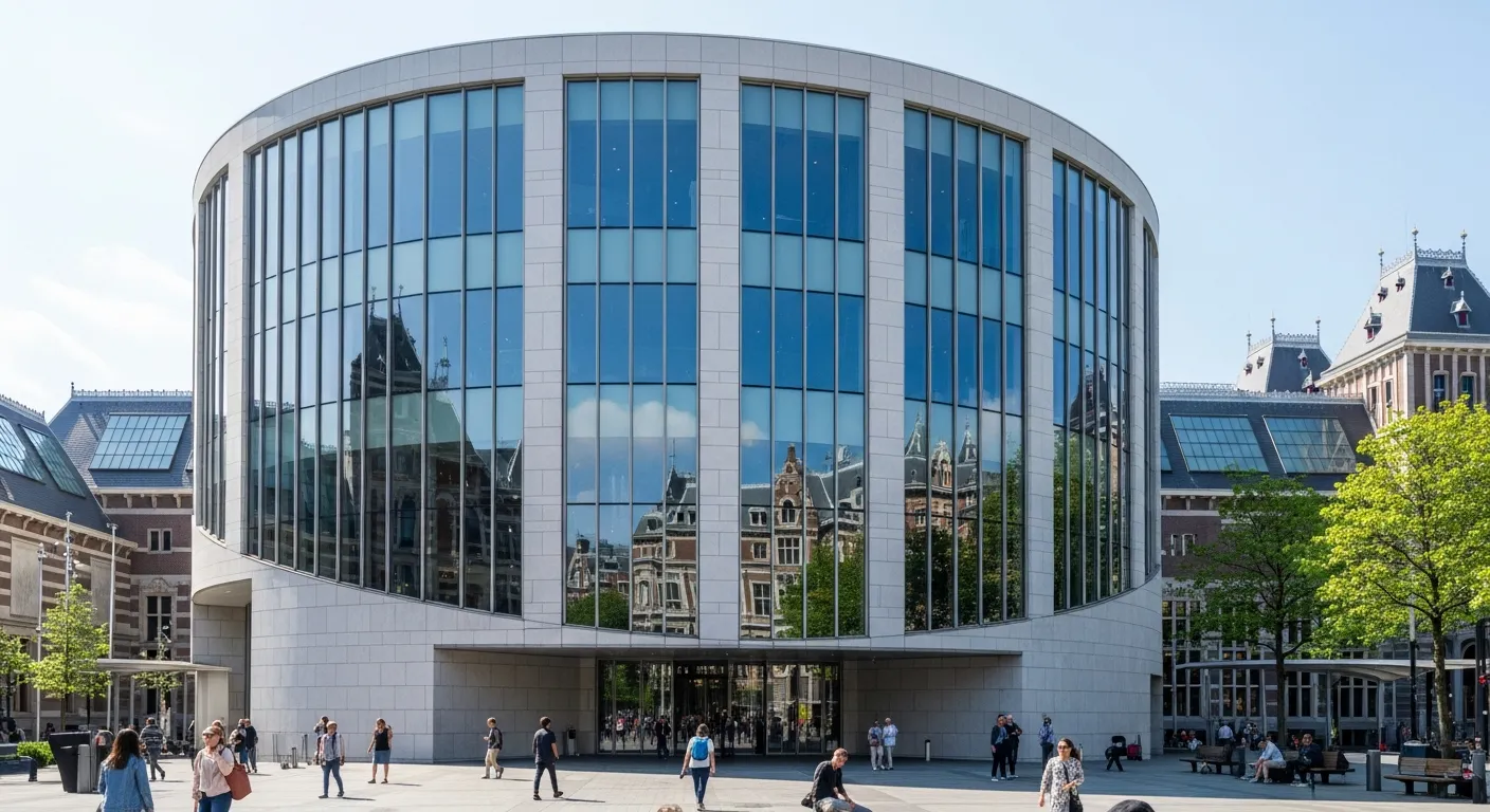 Exterior of the Van Gogh Museum on Museumplein in Amsterdam